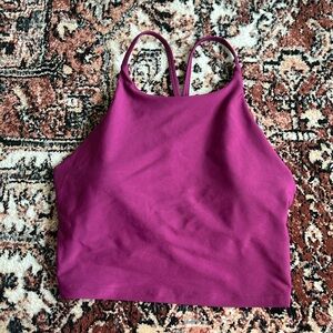 Magenta Old Navy PowerSoft Longline Sports Bra